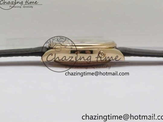 MiroTime 0320 Cellini 50535 Moonphase RG GMF Best Edition White Dial on Brown Leather Strap A Lightweight 2634